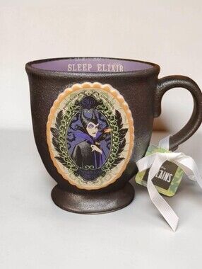 Disney Black and Purple Maleficent 'Sleep Elixir' Ceramic Mug NWT 16oz